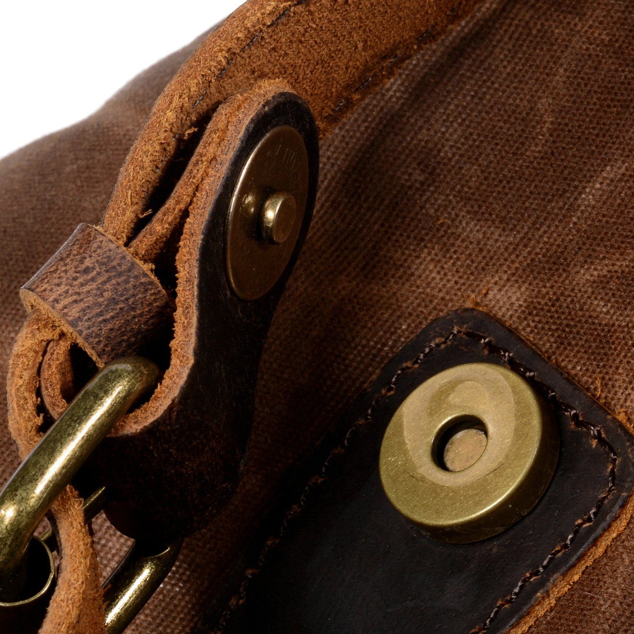 Canvas Leather Backpack | ROME