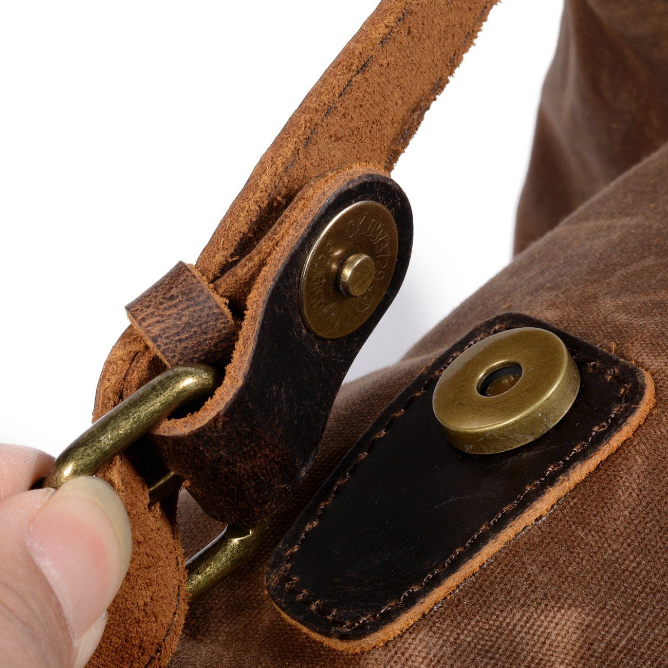 Canvas Leather Backpack | ROME