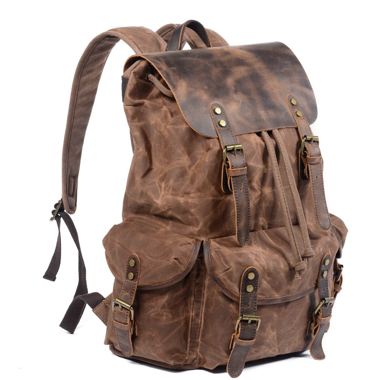 Canvas Leather Backpack | ROME