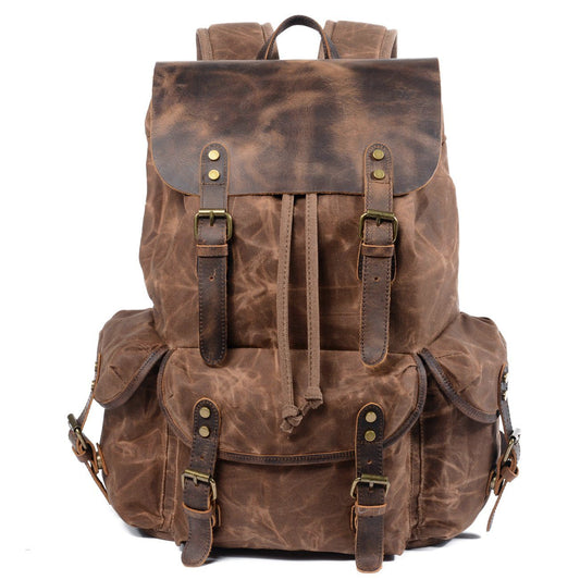 Canvas Leather Backpack | ROME