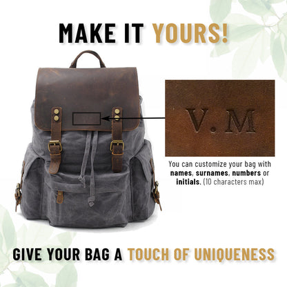 Waxed Canvas Backpack | VIENNA