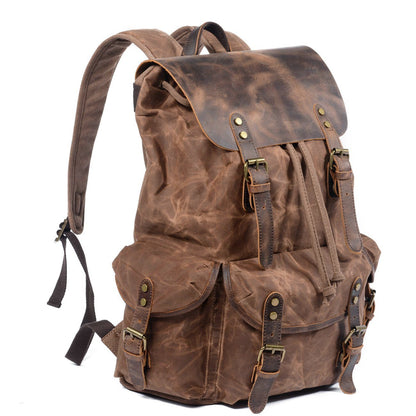 Canvas Leather Backpack | ROME
